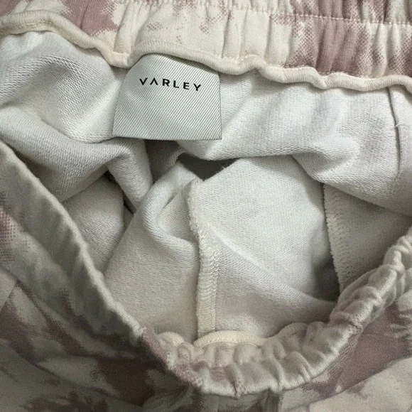 Varley Tie Dye Joggers High Rise Fleece Sweatpants Neutral Tan Size S